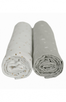 Yappy Grey&White puuvillased rätid