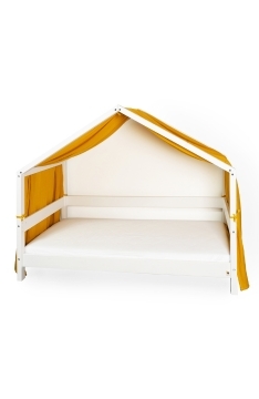 YappyMuslin Mustard kardinad